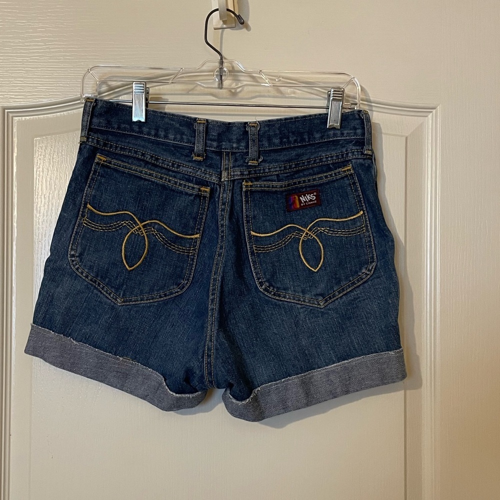 Vintage 90s NIKS Jorts Roll Cuff Shorts Women’s Size 28* Retro Rodeo Western USA - Picture 7 of 7